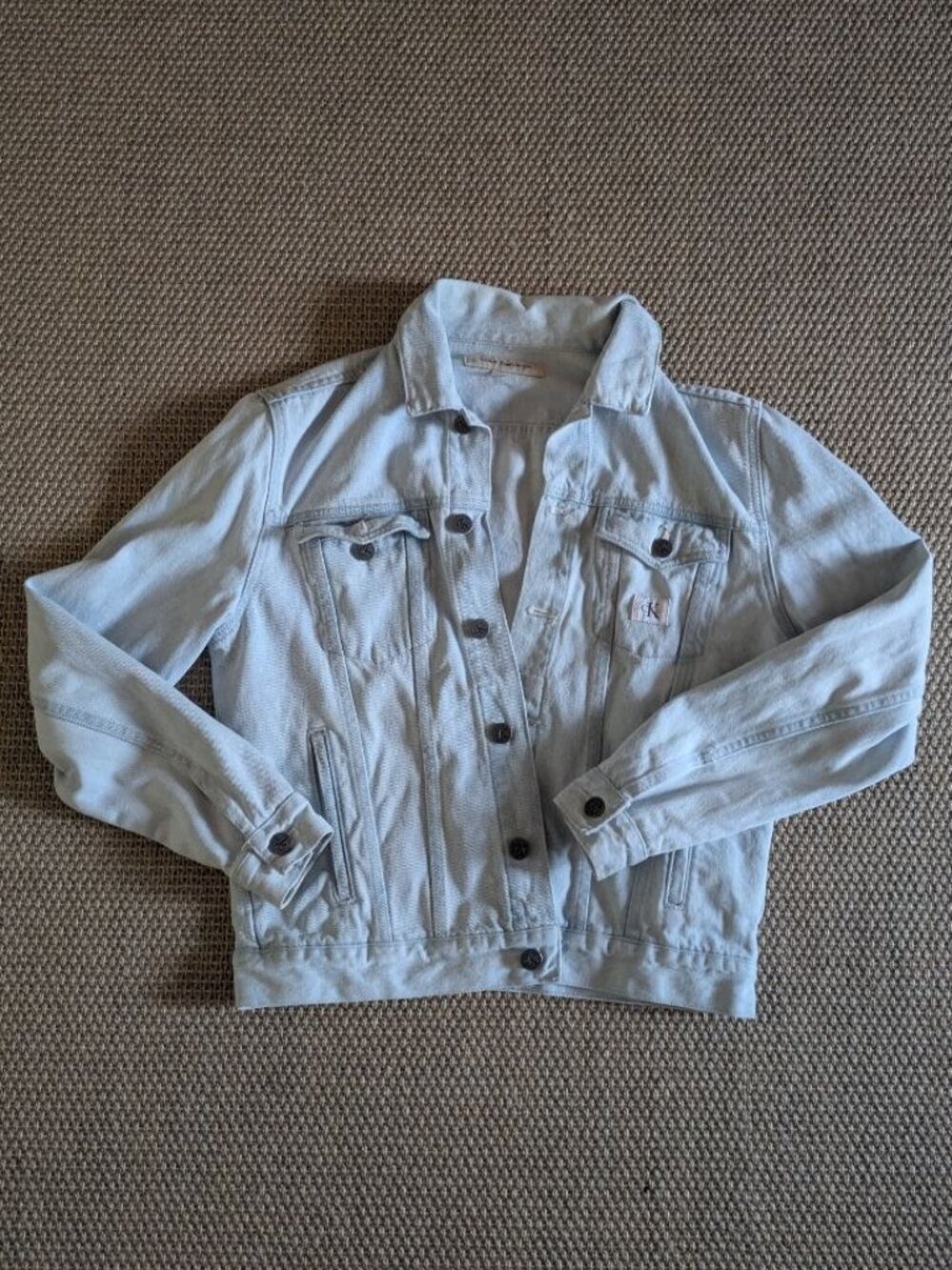 VTG Calvin Klein light blue denim jacket